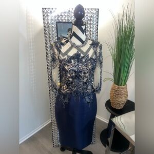 Beautiful Elegant Janique Mother-Of-The-Bride Dress - Size 10.